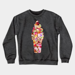 I Really Love Ice Cream - Dessert Lover's Ice Cream Disaster Crewneck Sweatshirt